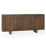 Modern Rustic 4-Door Accent Cabinet