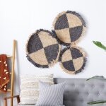 Bohemian Dried Plant Geometric Woven Wall Decor - Image 2