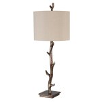 Rustic Metal Tree Table Lamp - Image 4