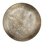 Moroccan Cutout Disc Wall Decor with Hammered Texture