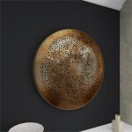 Moroccan Cutout Disc Wall Decor with Hammered Texture - Image 2