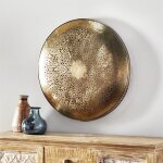Moroccan Cutout Disc Wall Decor with Hammered Texture - Image 3