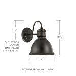 Dark Bronze Outdoor Wall Lantern - Image 2