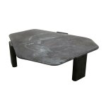 Breton 64" Hexagonal Lava Marble Coffee Table - Image 8