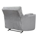 Rhett Extra Wide Power Recliner - Light Gray - Image 5