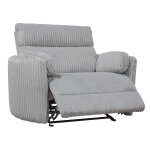 Rhett Extra Wide Power Recliner - Light Gray - Image 4