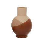 Orange Ceramic Terracotta Round Vase