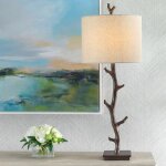 Rustic Metal Tree Table Lamp - Image 2