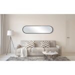 Rounded Metal Framed Wall Mirror - Image 3