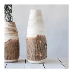 Paulownia Wood Vase with Live Edge - Image 4