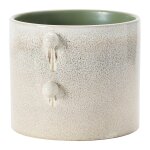 Stoneware Planter with Glaze - Image 4