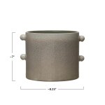 Stoneware Planter with Glaze - Image 7