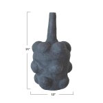 Decorative Handmade Paper Mache Bubble Vase - Image 4