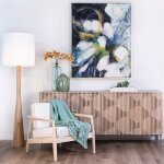 Modern Coastal 4-Door Dining Sideboard Cabinet - Image 4