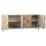 Modern Coastal 4-Door Dining Sideboard Cabinet - Image 2