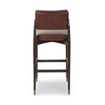 Havana Brown Leather Bar Stool - Image 6