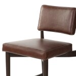 Havana Brown Leather Bar Stool - Image 8