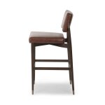 Havana Brown Leather Bar Stool - Image 3