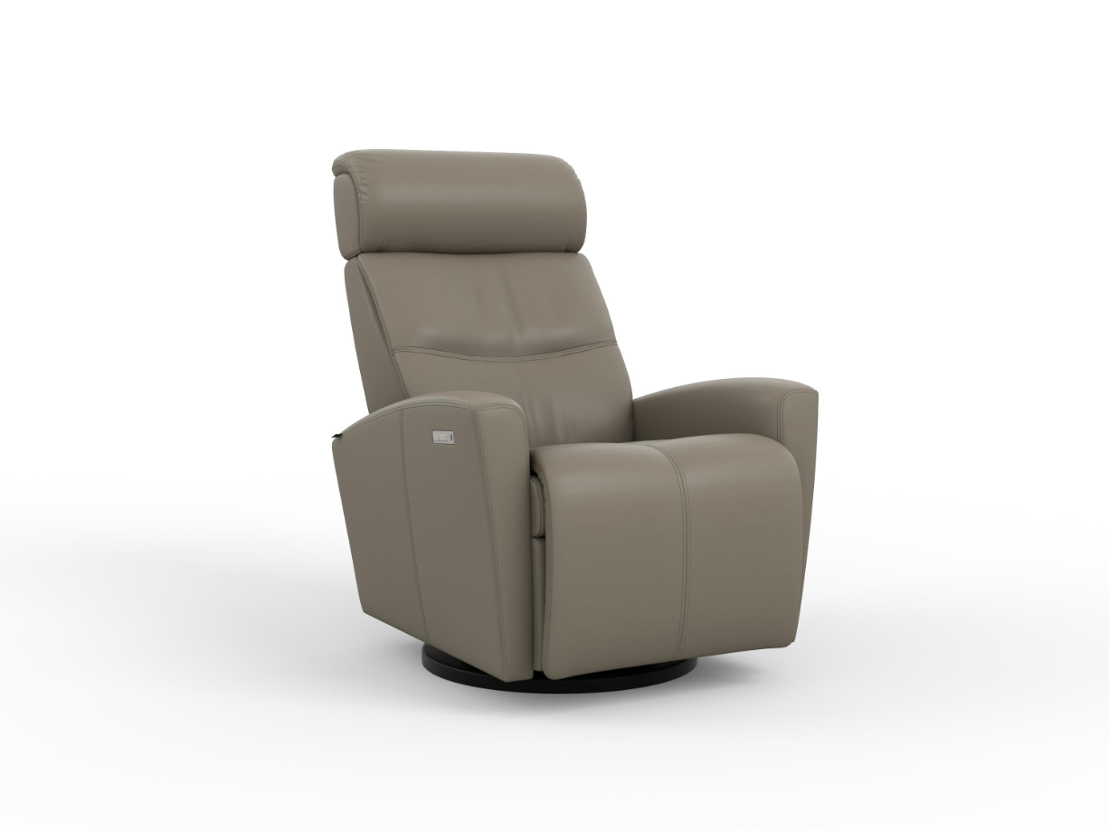 Milan 41.5" Modern Power Recliner | Greige
