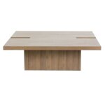 Modern Slit Square Cocktail Table - Image 2