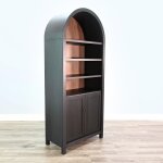 Arched 2-Door Display Cabinet With Shelving - Image 3