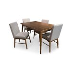 Melrioux Mid-Century Modern 5-Piece Dining Set