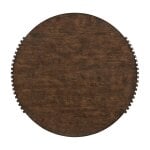 Fenwick Modern Round Coffee Table with Open Shelf - Image 2