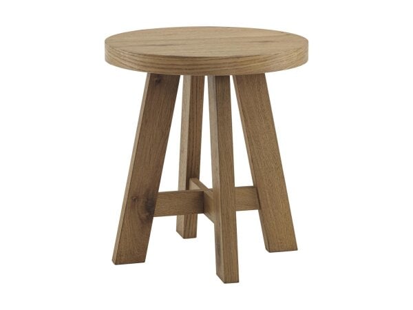Boho Modern Round End Table