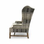 Traditional Wingback Accent Chair with Nailhead Trim - Image 3