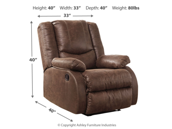 Faux Leather Casual Manual Recliner - Image 7