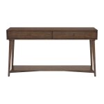 Mid-Century Modern 2-Drawer Sofa Table - Image 2