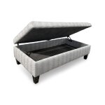 Medium Transitional Storage Ottoman - Image 2