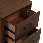 Modern 2-Drawer Nightstand with Felt-Lined Top Drawer - Image 6