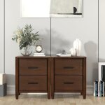 Modern 2-Drawer Nightstand with Felt-Lined Top Drawer - Image 7