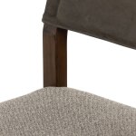 Ferris Modern Open Leather Back Barstool - Image 9