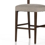 Ferris Modern Open Leather Back Barstool - Image 11