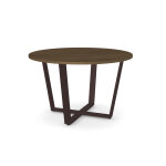 Modern Cross Metal Base 48" Round Dining Table