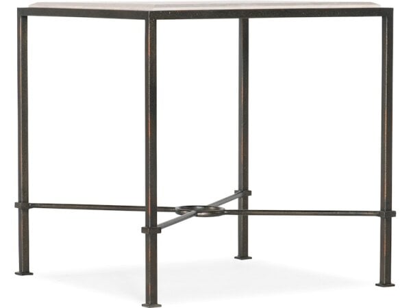 Square Marble Top Living Room End Table