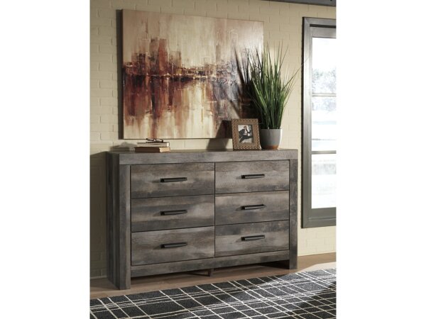 Wynnlow Rustic 6-Drawer Dresser - Image 3