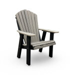 Adirondack Outdoor Patio Armchair - Coastal Gray & Black