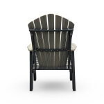 Adirondack Outdoor Patio Armchair - Coastal Gray & Black - Image 5