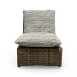 Como High Back Outdoor Wicker Lounge Chair - Image 3