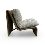 Como High Back Outdoor Wicker Lounge Chair - Image 2