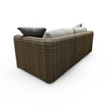 Como Outdoor Wicker Sofa with Accent Pillows - Image 4