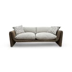 Como Outdoor Wicker Sofa with Accent Pillows - Image 2