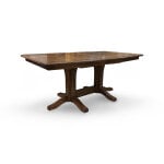 Farmhouse 7-Piece Trestle Table Dining Set with Side and Armchairs - Image 6