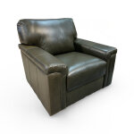 Dallas Leather Swivel Accent Chair