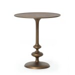 Brass Matchstick Pedestal Table