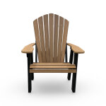 Adirondack Outdoor Patio Armchair - Mahogany & Black - Image 5