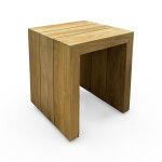 Messina Natural Teak Outdoor Side Table